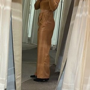 Leather Pants Brown size xs (4) full length